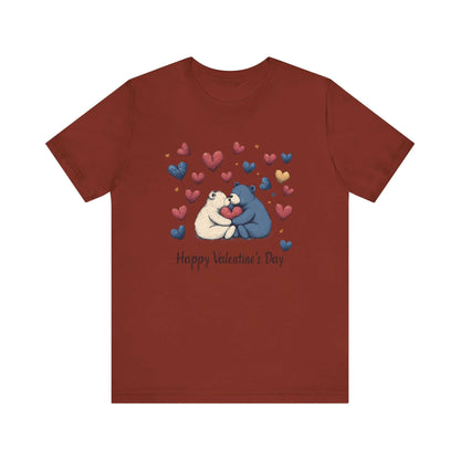 Bear Valentine Shirt, Cute Bear Shirt, Teddy Bear Shirt, Heart Valentine Shirt - PopCultureByDesign36