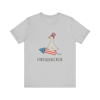 Firequacker Shirt, Funny Fourth Of July Shirt, Funny Goose Shirt - PopCultureByDesign36