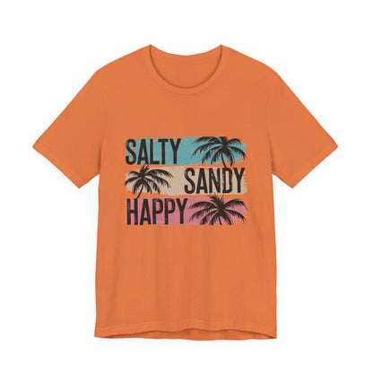 Salty Sandy Happy T-Shirt, Sandy Toes Salty Breeze Tee - PopCultureByDesign36