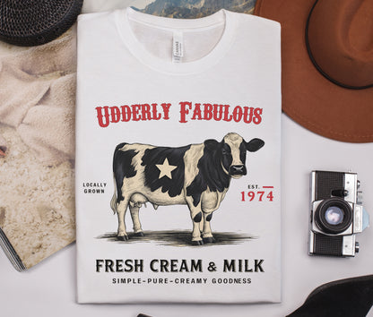 Retro Cattle Shirt, Gift for Cow Lover, Farmer Gift - PopCultureByDesign36