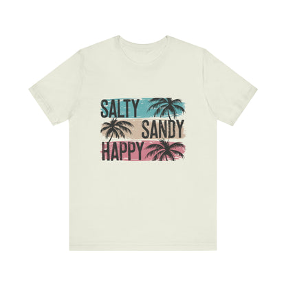 Salty Sandy Happy T-Shirt, Sandy Toes Salty Breeze Tee - PopCultureByDesign36