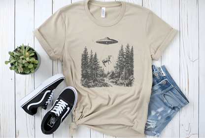 Ufo Cow Shirt, Retro T-Shirt, Vintage Cow Ufo TShirt, Ufo Graphic Tee - PopCultureByDesign36