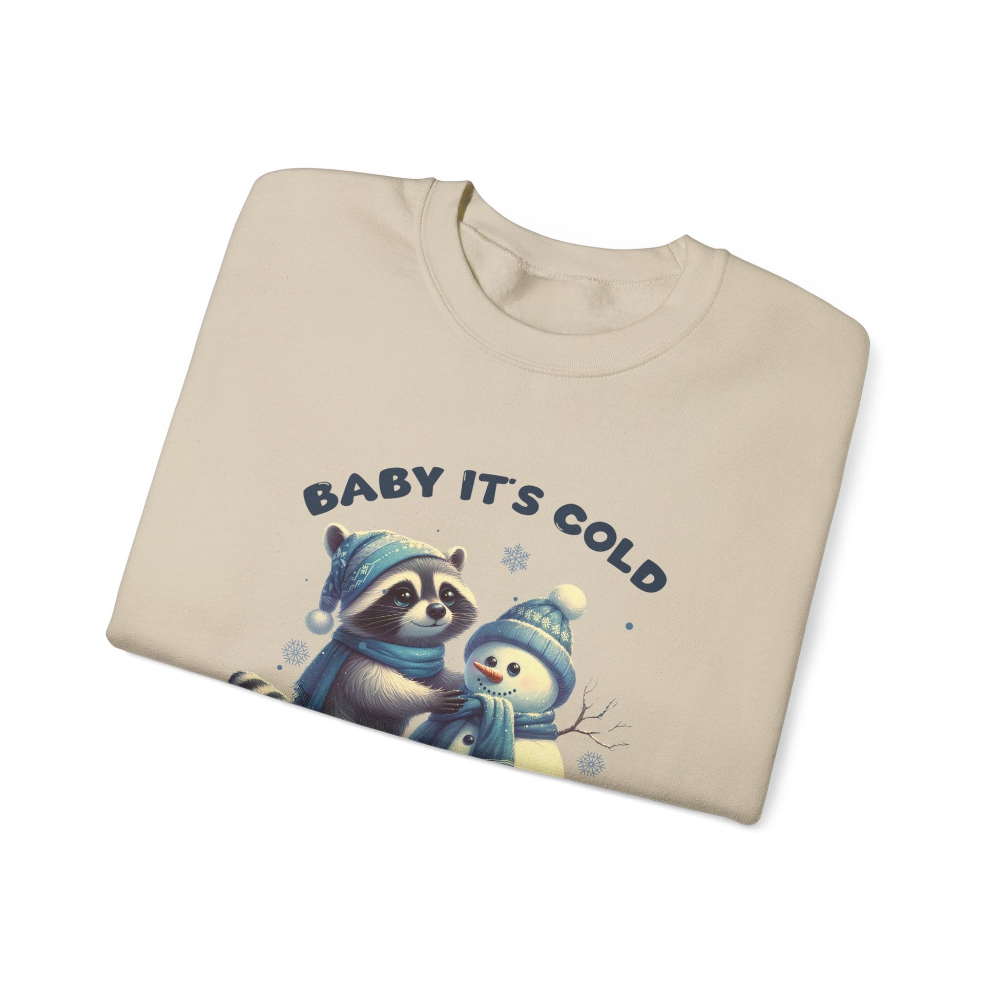 Baby Its Cold Outside Raccoon, Cute Christmas Raccoon, Winter Humor - PopCultureByDesign36