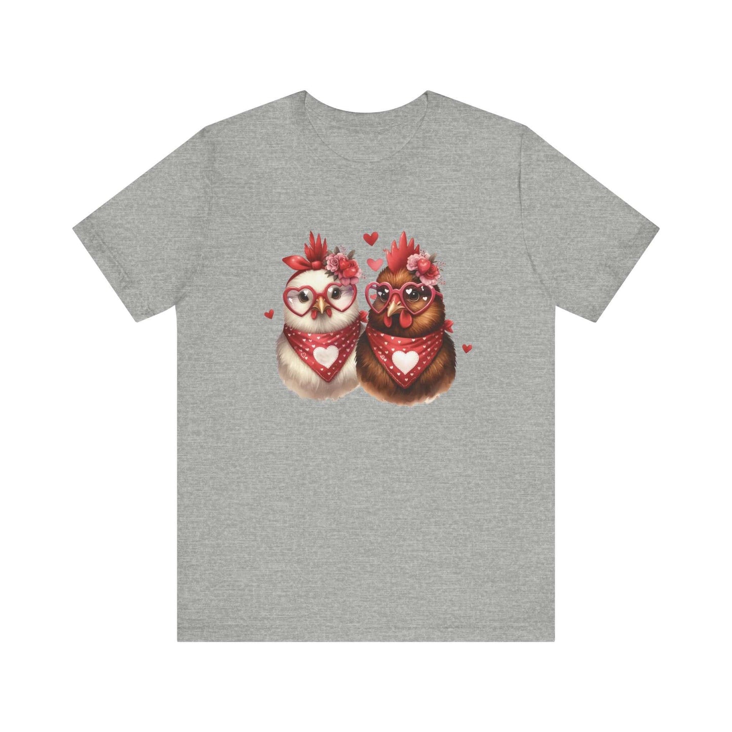 Valentines Day Farm Chickens Shirt, Valentine Farm Shirt, Chicken Shirt - PopCultureByDesign36