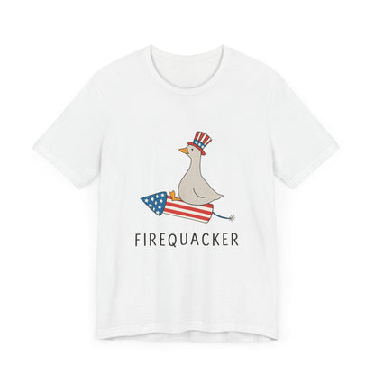 Firequacker Shirt, Funny Fourth Of July Shirt, Funny Goose Shirt - PopCultureByDesign36