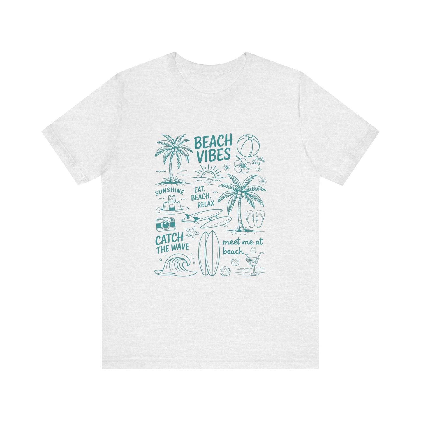 Beach Vibes Shirt, Ocean Lover Shirt, Summer T-Shirt, Sea Life Top - PopCultureByDesign36