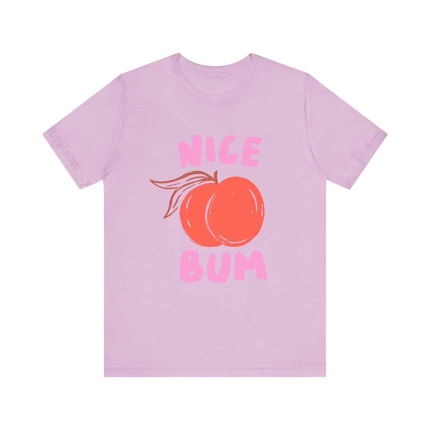 Nice Bum Peach Shirt, Cute Fruit Graphic T-Shirt, Food Lover Tee - PopCultureByDesign36