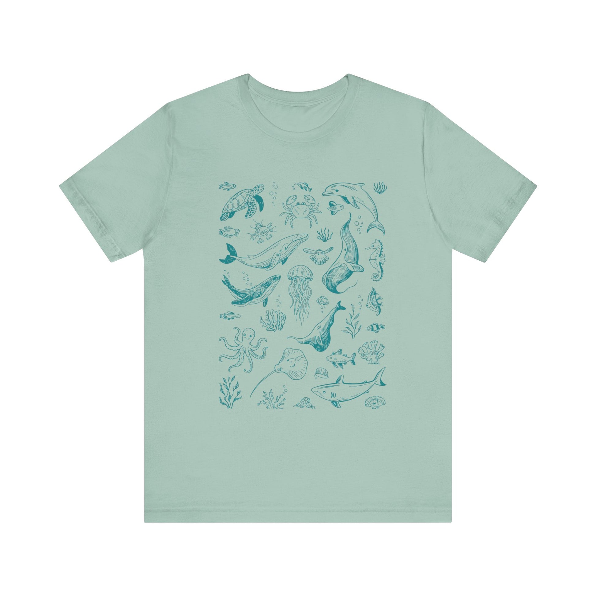 Vintage Ocean Tattoo Style T-Shirt, Retro Ocean Shirt, Ocean Shirt For Men - PopCultureByDesign36