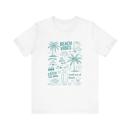 Beach Vibes Shirt, Ocean Lover Shirt, Summer T-Shirt, Sea Life Top - PopCultureByDesign36