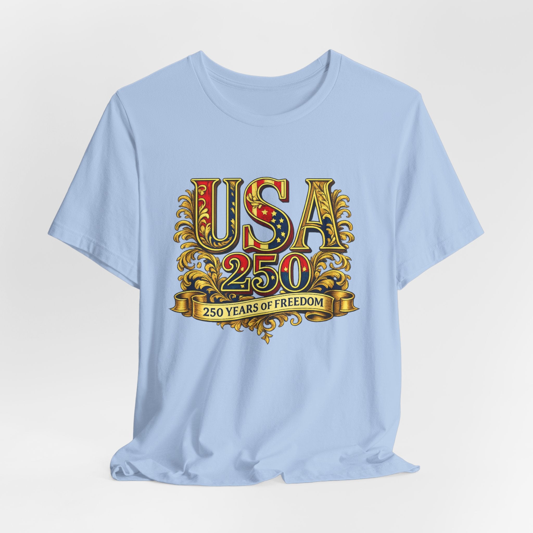 Retro 250 Years USA Freedom T-Shirt | Patriotic Americana Independence Anniversary by Printify