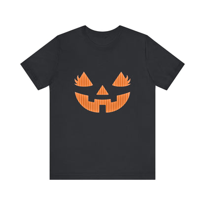 Halloween Pumpkin Tee, Spooky Shirt, Fall T-Shirt, Pumpkin Face Top - PopCultureByDesign36