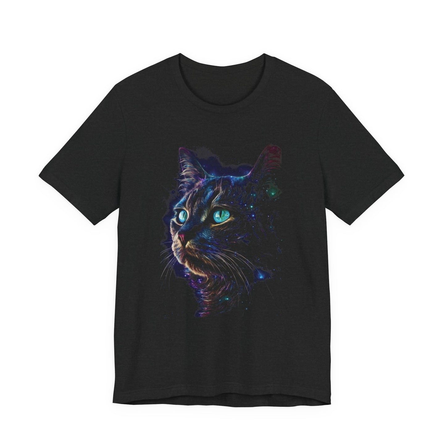 Celestial Black Cat Moon Shirt, Galaxy Tee, Cat Moon, Magic T-Shirt - PopCultureByDesign36