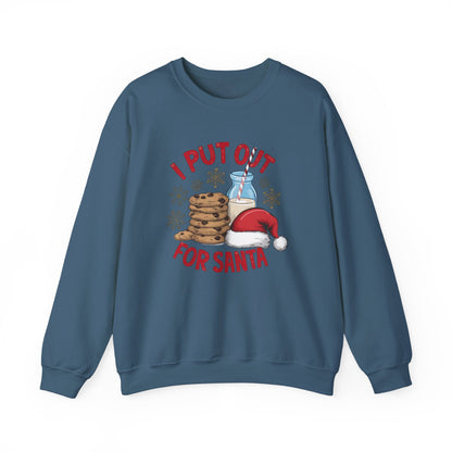 I Put Out For Santa Sweatshirt, Funny Christmas Shirt, Funny Santa Shirt - PopCultureByDesign36
