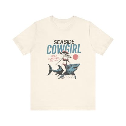 Seaside cowgirl retro summer Shirt, Western beach Shirt, Wild sunkissed Shirt - PopCultureByDesign36