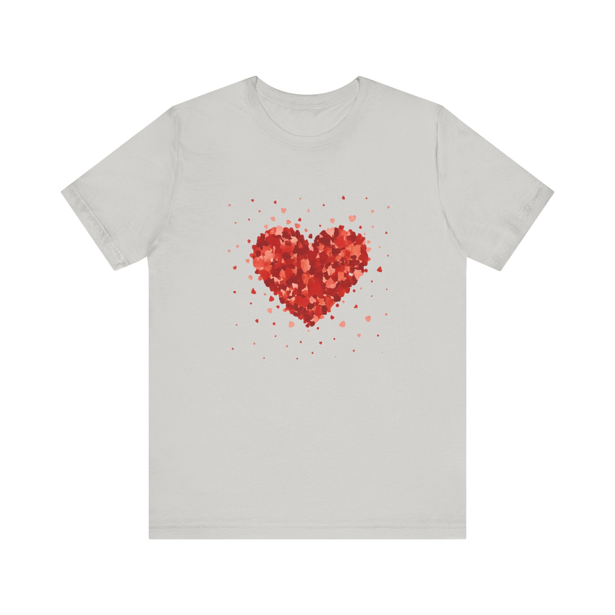 Valentine Watercolor Heart Tee — Love Graphic T-Shirt by PopCultureByDesign36