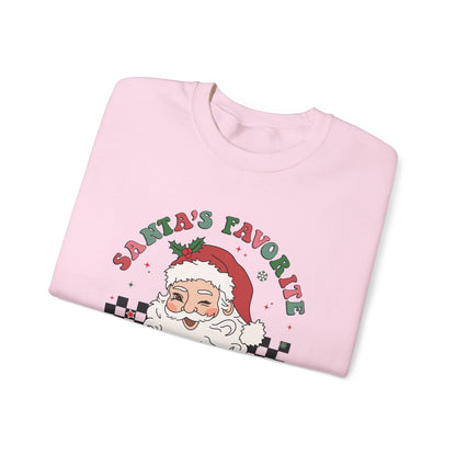 Santas Favorite Lunch Lady, Retro Santa Sweatshirt, Cute School Santa - PopCultureByDesign36