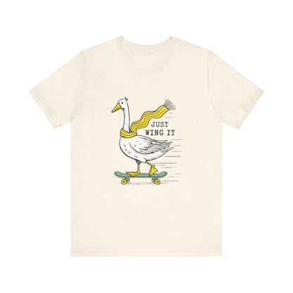 Pun Humor Bird Tee, Bird Lover Gift, Funny Bird Shirt, Skateboard Goose - PopCultureByDesign36