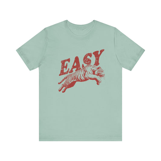 Easy Tiger Shirt, Retro Boho Tee, Hippie Clothes, Indie Shirt - PopCultureByDesign36