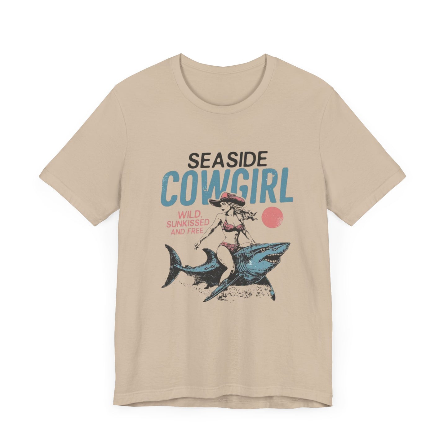 Seaside cowgirl retro summer Shirt, Western beach Shirt, Wild sunkissed Shirt - PopCultureByDesign36