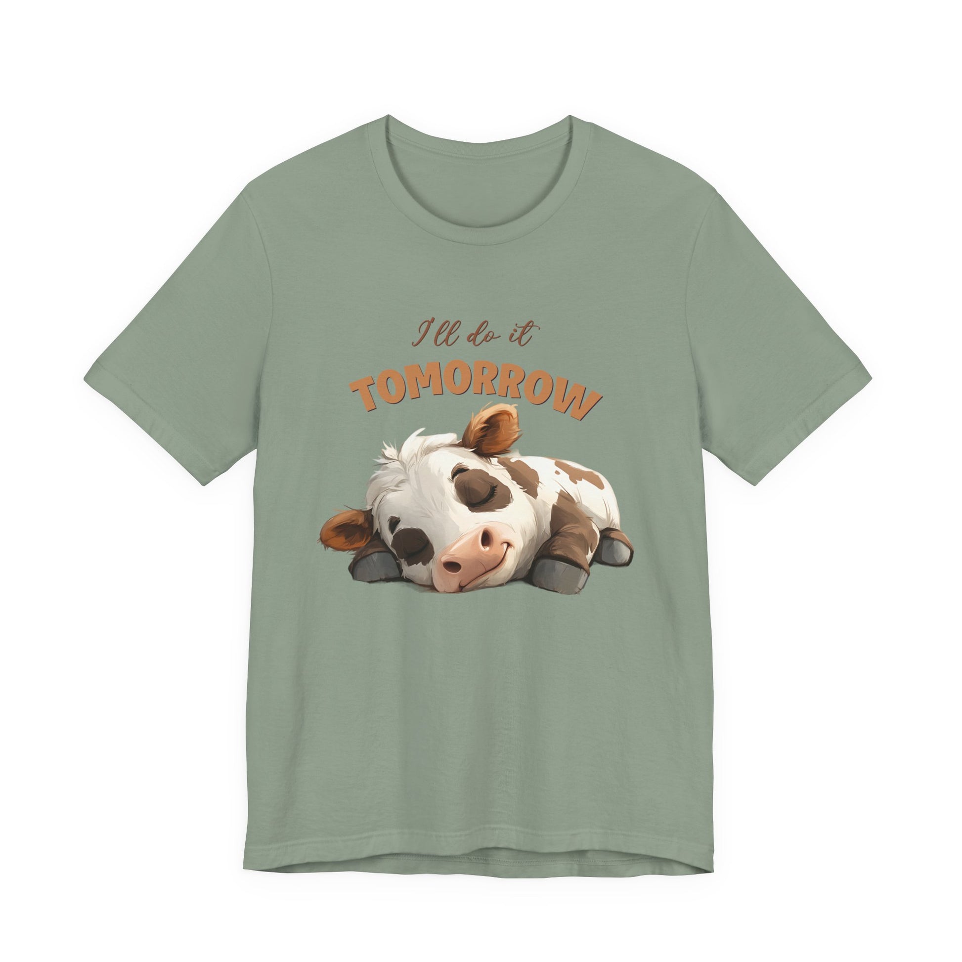 I'll do it tomorrow, Funny Cow shirt, Cow shirt, Cute Cow shirt - PopCultureByDesign36