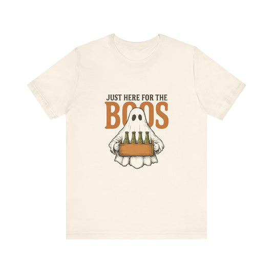 Halloween Shirt, I'm Just Here For The Boos Shirt, Halloween Ghost Shirt - PopCultureByDesign36