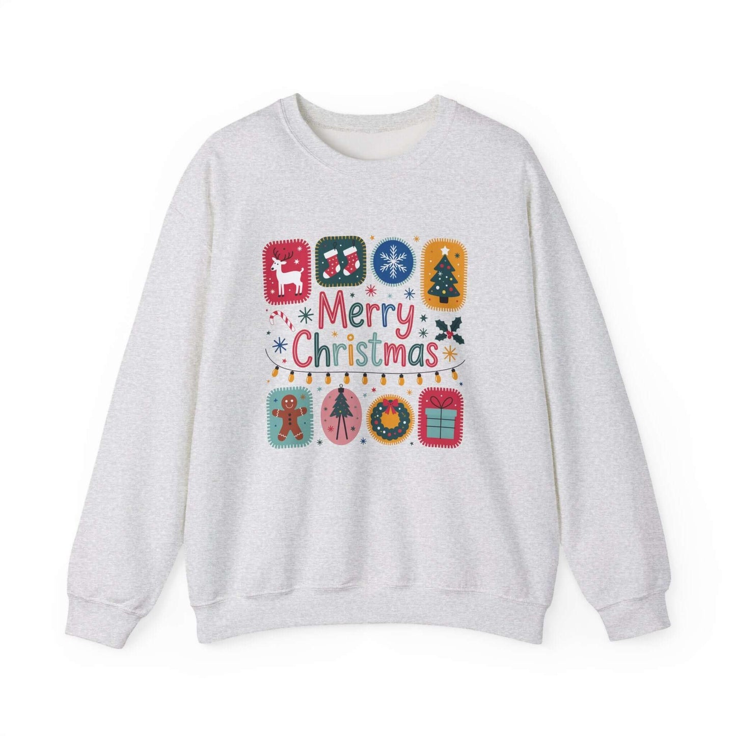 Christmas Cute Collage Sweatshirt, Winter Collage Seasonal Sweatshirt - PopCultureByDesign36