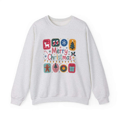 Christmas Cute Collage Sweatshirt, Winter Collage Seasonal Sweatshirt - PopCultureByDesign36