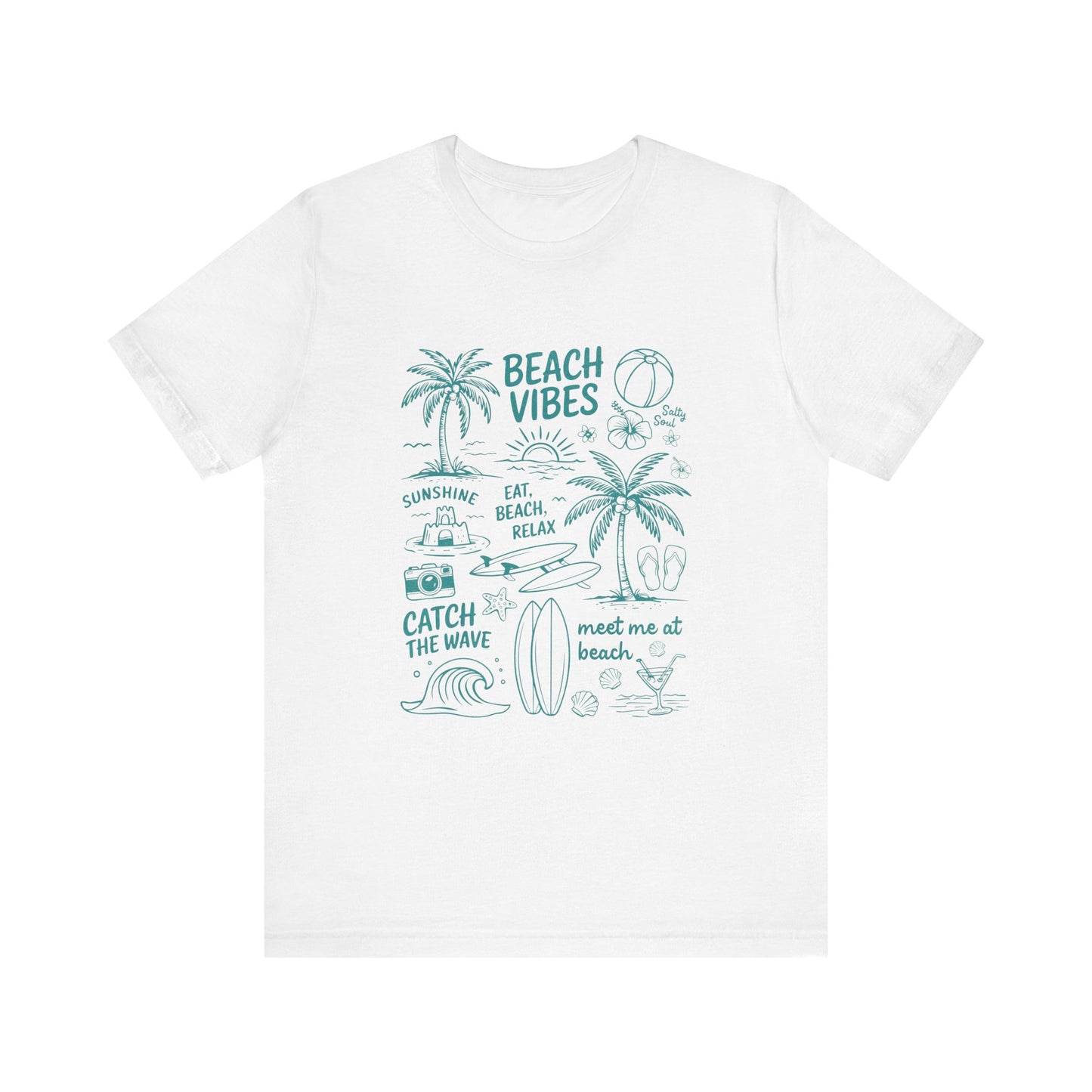 Beach Vibes Shirt, Ocean Lover Shirt, Summer T-Shirt, Sea Life Top - PopCultureByDesign36