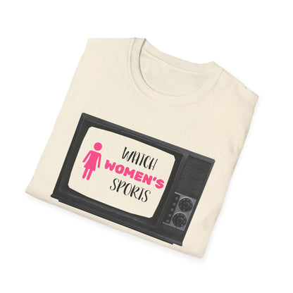 Watch Womens Sports, Women's Sports Supportive T-Shirt, Women In Sports - PopCultureByDesign36