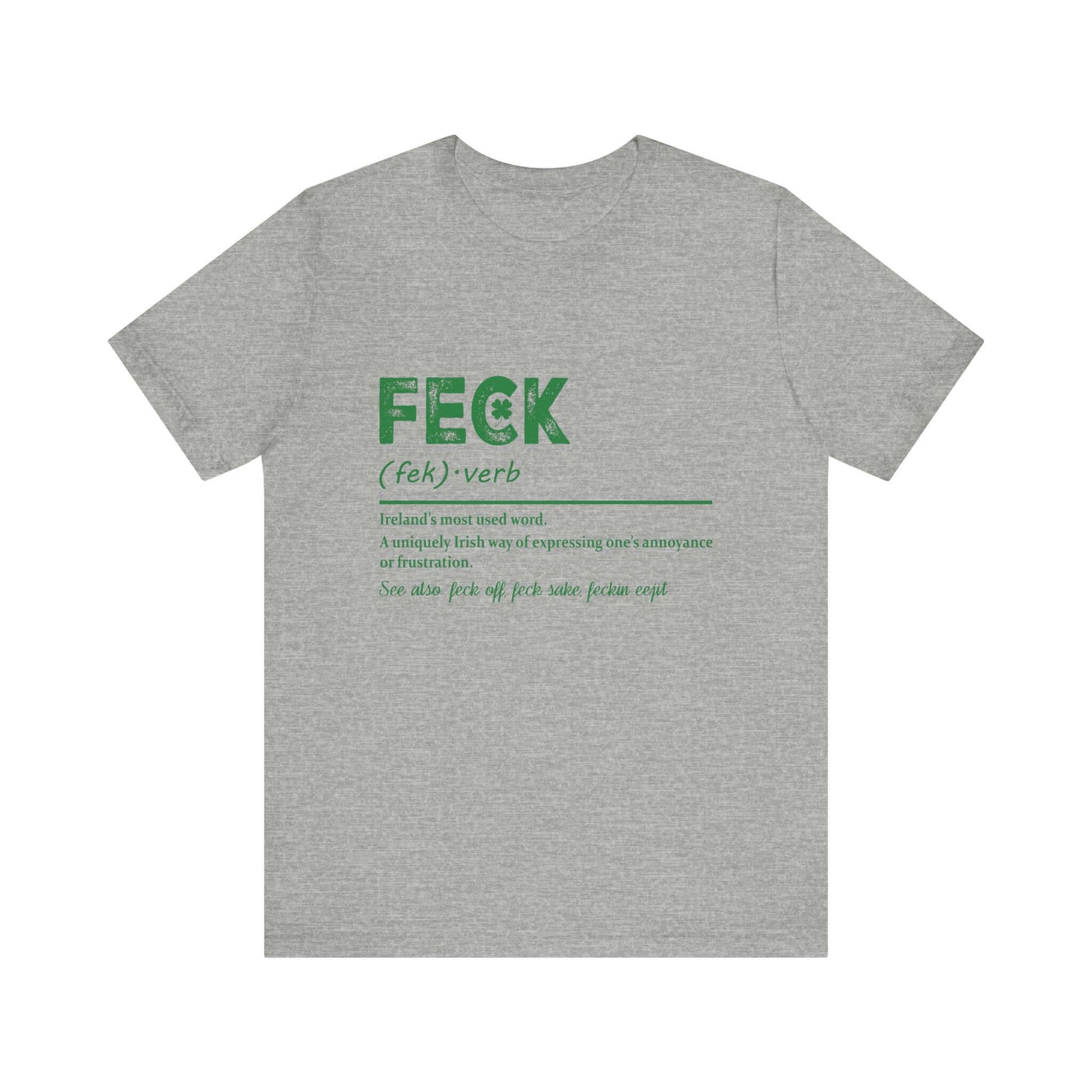 Feck Irish Shirt, Shamrock Shirt, St Patrick's Day Shirt, Irish Sayings T-Shirt - PopCultureByDesign36