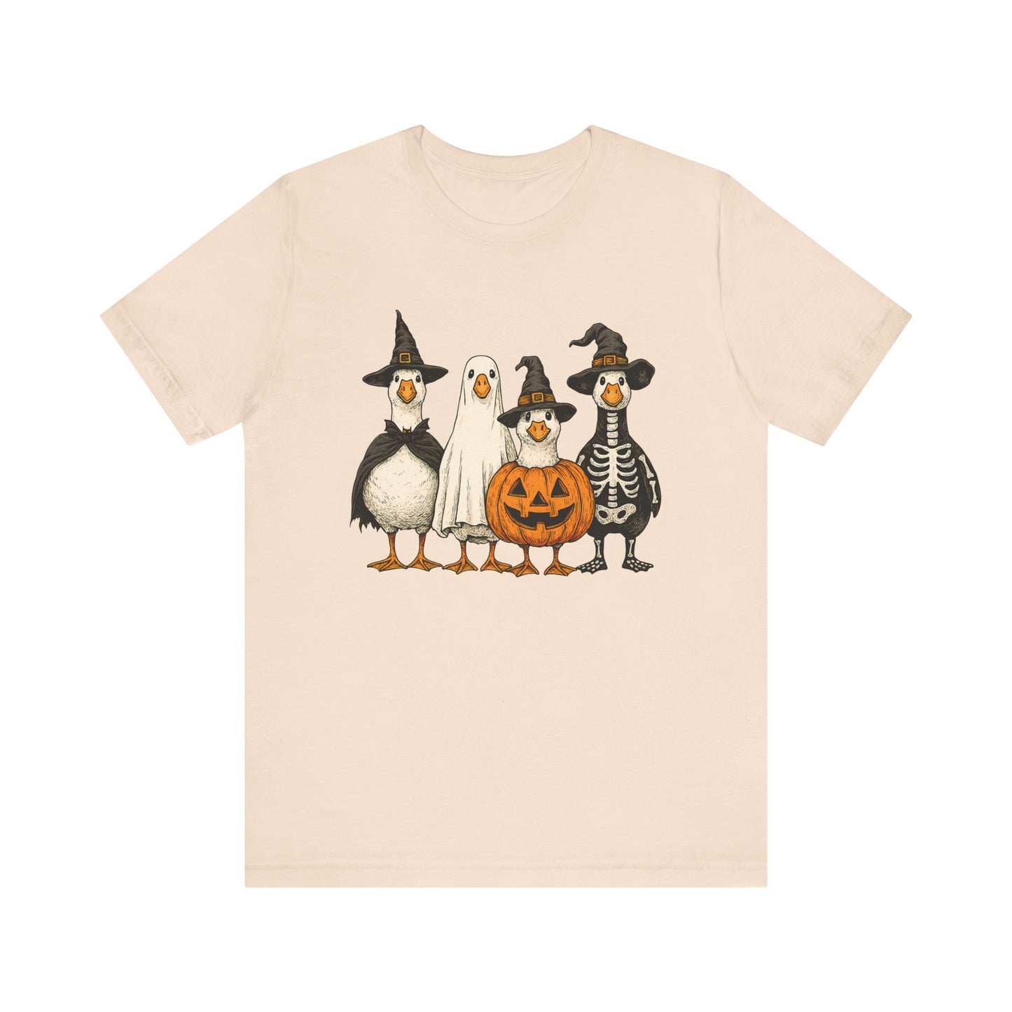 Duck Halloween Tee, Funny Halloween Duck Shirt, Quirky Bird Top - PopCultureByDesign36