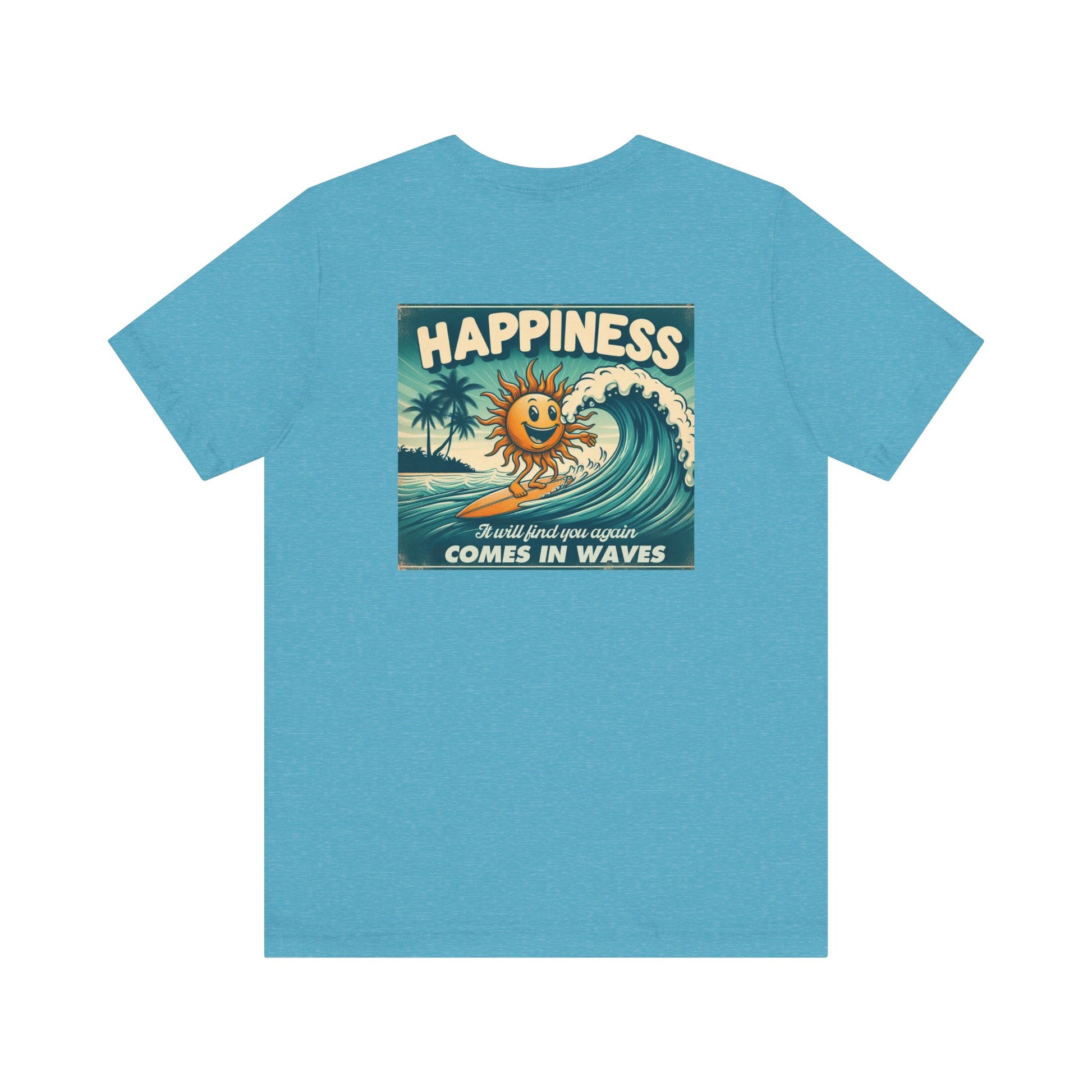 Happiness Comes In Waves shirt, Summer shirt, Surfing shirt, Surfer Gift - PopCultureByDesign36