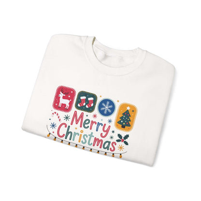 Christmas Cute Collage Sweatshirt, Winter Collage Seasonal Sweatshirt - PopCultureByDesign36