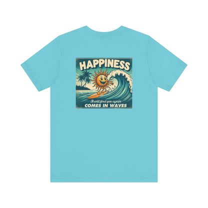 Happiness Comes In Waves shirt, Summer shirt, Surfing shirt, Surfer Gift - PopCultureByDesign36
