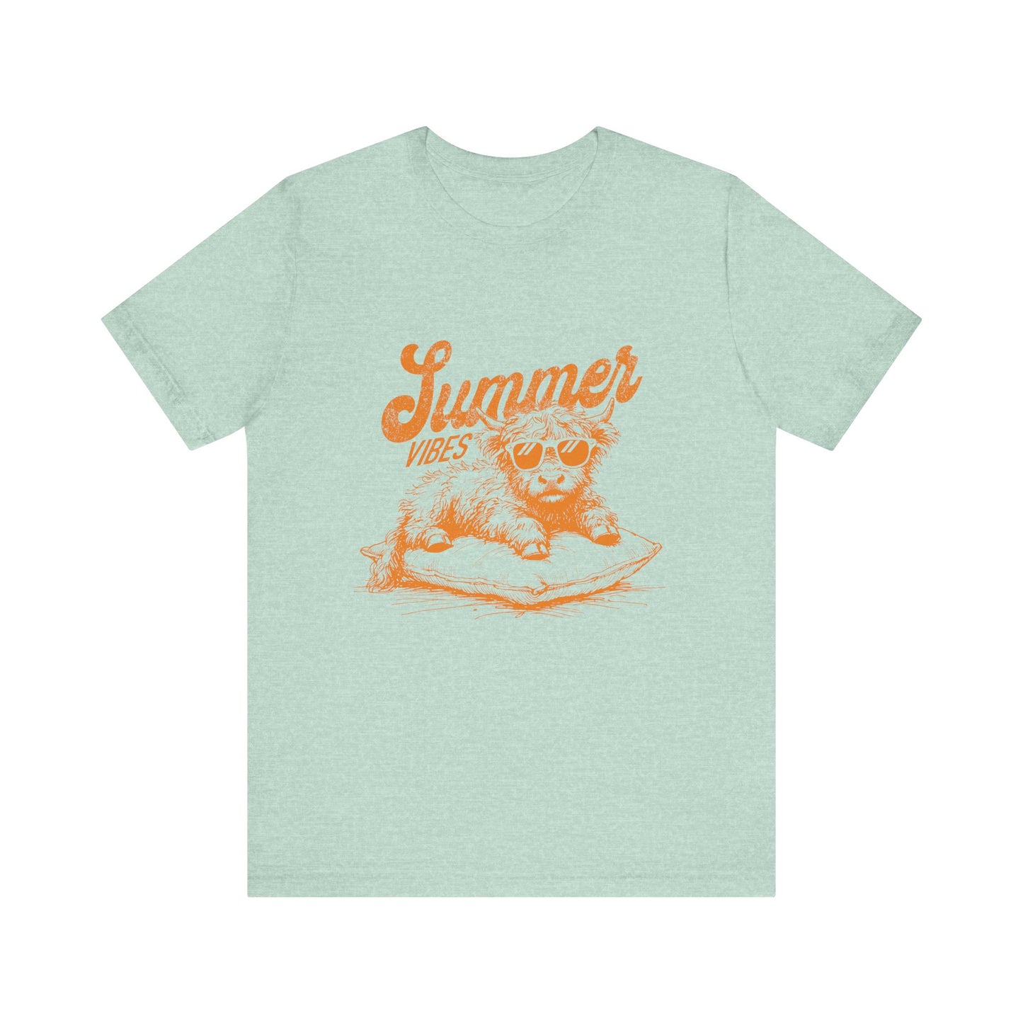 Summer Vibes Highland Cow Shirt, Western Shirt, Cow Shirt - PopCultureByDesign36