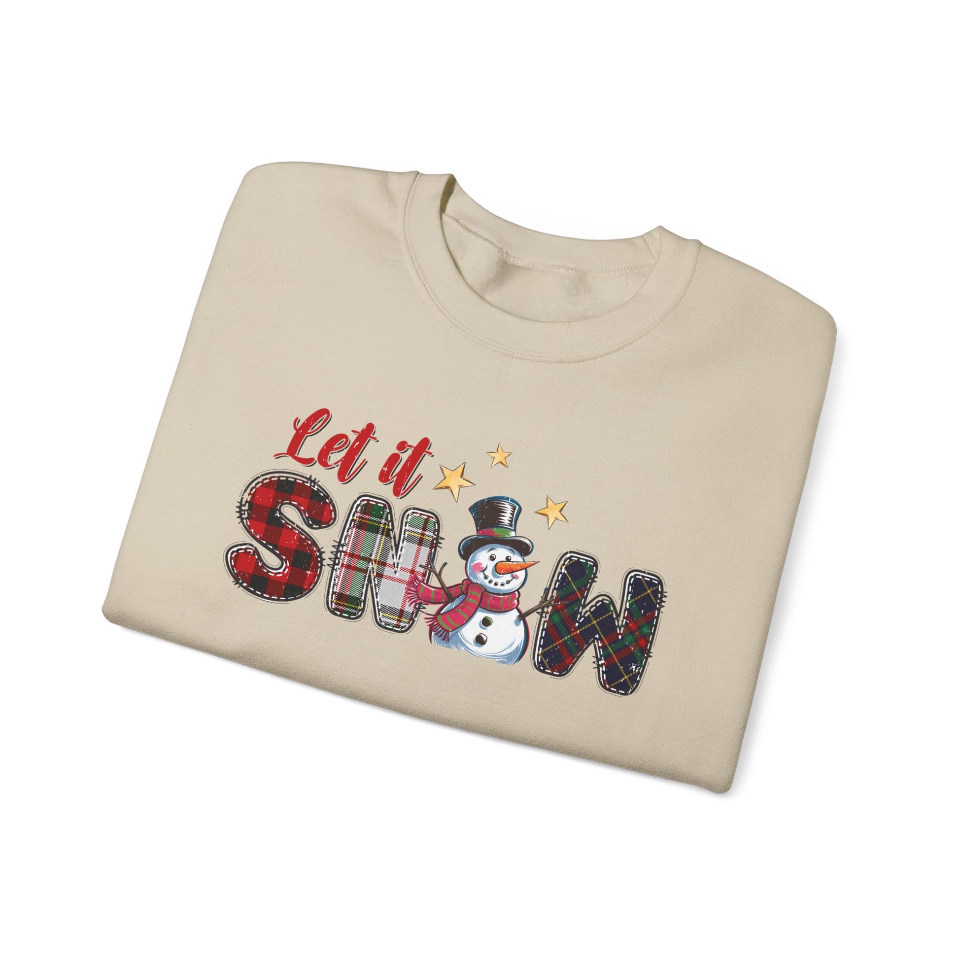 Let It Snow Sweatshirt, Christmas Tis The Season Sweatshirt, Merry Christmas - PopCultureByDesign36