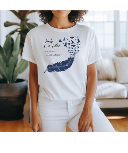 Birds From Feather Shirt, Bird Lovers Shirt, Bird Lovers Gift Tee - PopCultureByDesign36