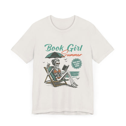 Book Girl Summer Shirt, Reading Lover Tee, Literary Bookworm Top - PopCultureByDesign36