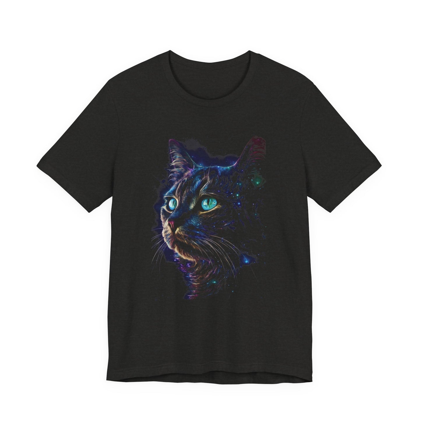 Celestial Black Cat Moon Shirt, Galaxy Tee, Cat Moon, Magic T-Shirt - PopCultureByDesign36