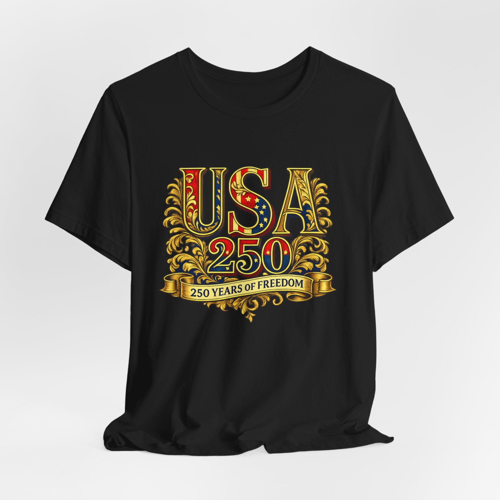 Retro 250 Years USA Freedom T-Shirt | Patriotic Americana Independence Anniversary by Printify