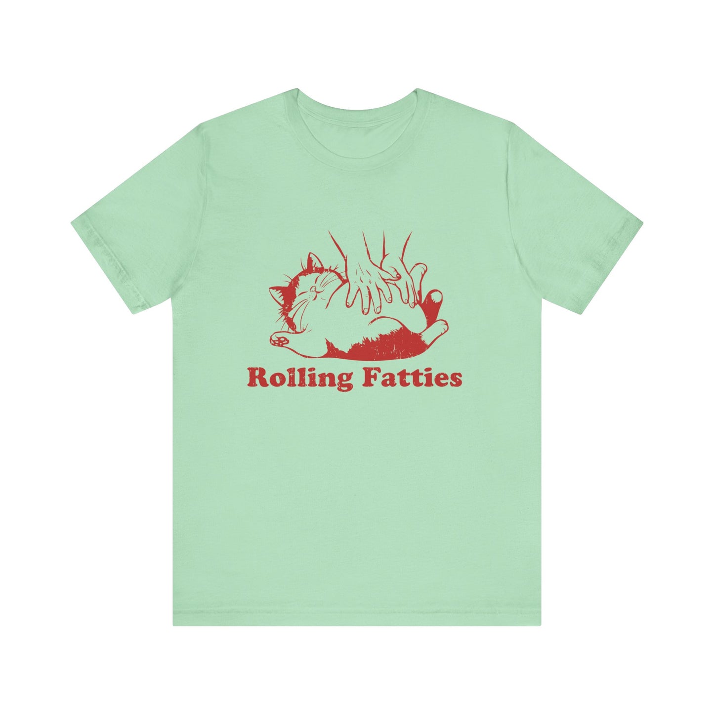 Rolling Fatties Cat TShirt, Funny Cat Graphic Shirt, Cat Lovers Gift - PopCultureByDesign36