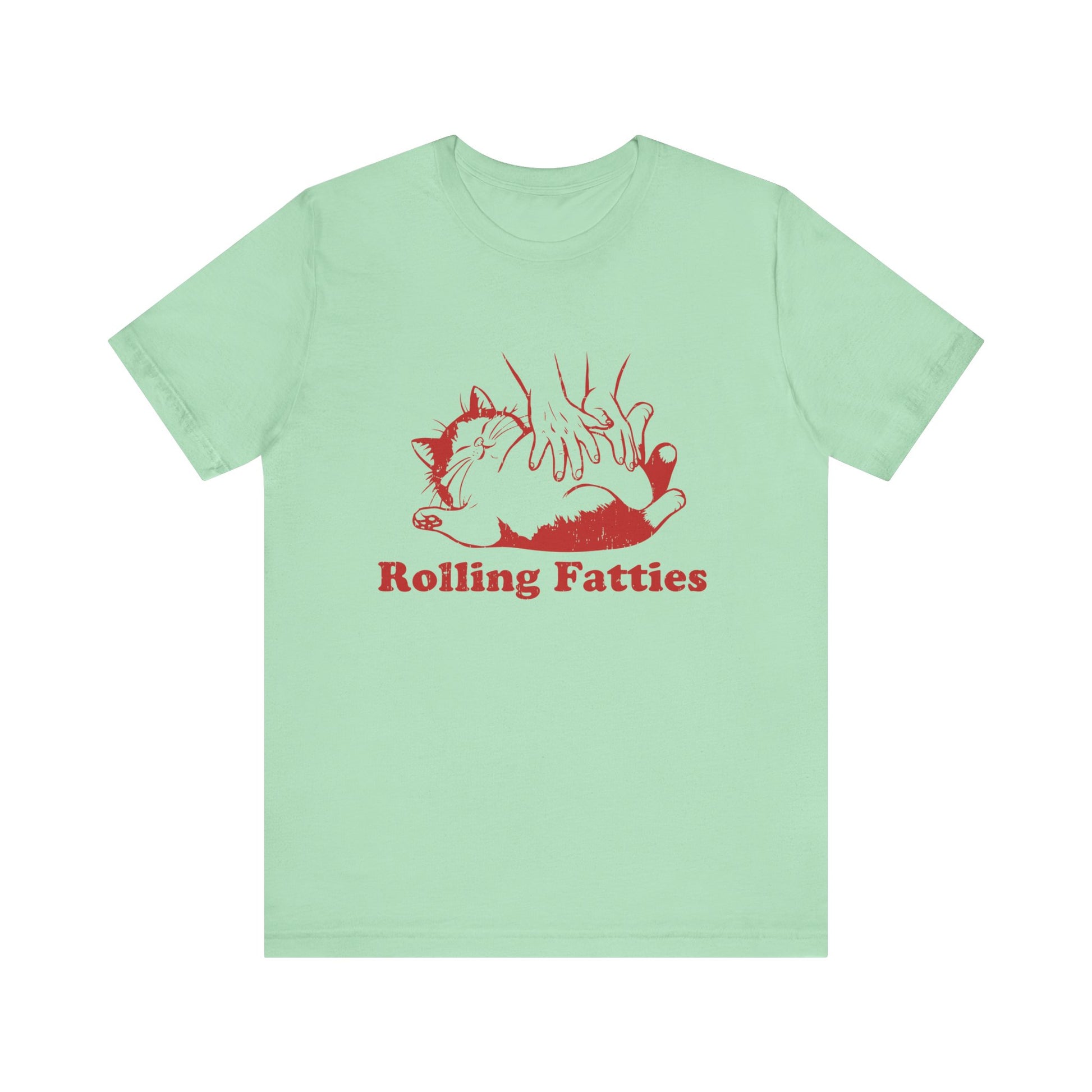 Rolling Fatties Cat TShirt, Funny Cat Graphic Shirt, Cat Lovers Gift - PopCultureByDesign36