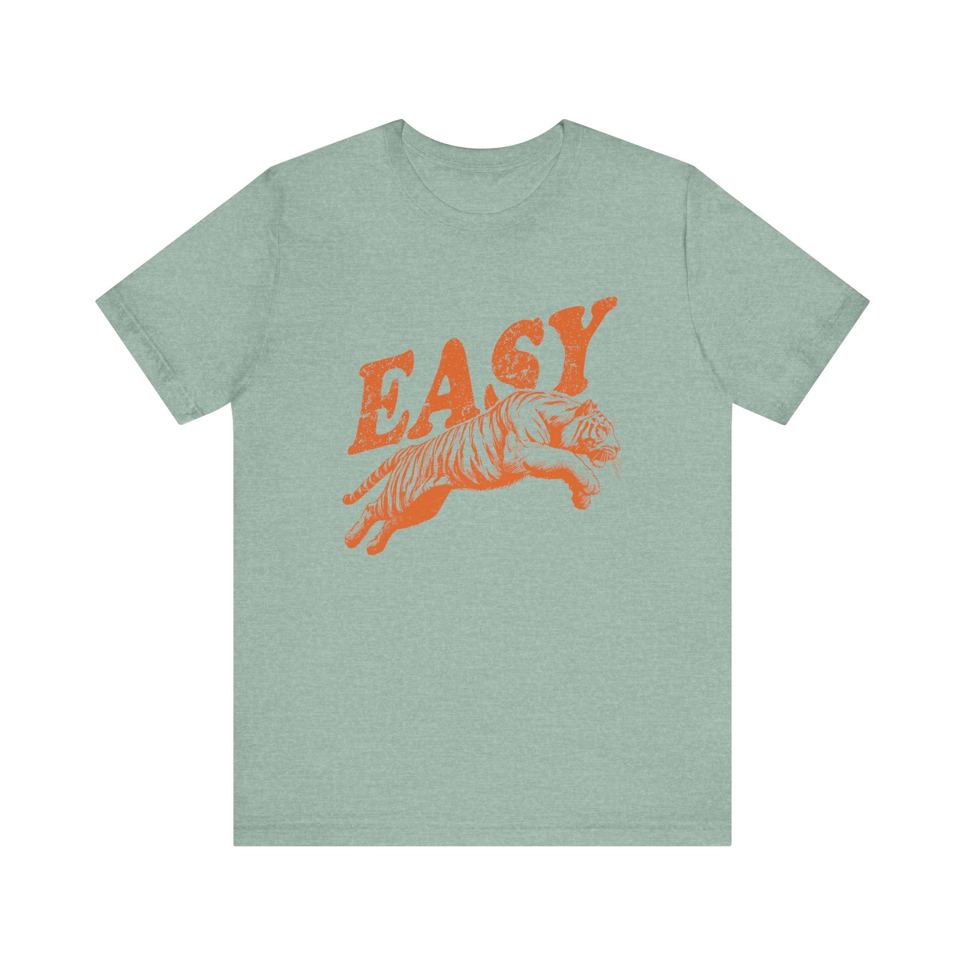 Easy Orange Tiger Shirt, Retro Boho Tee, Hippie Clothes, Indie Shirt - PopCultureByDesign36