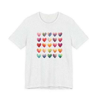 Bohemian Artsy Watercolor Shirt, Watercolor Tee, Watercolor Heart Tee - PopCultureByDesign36