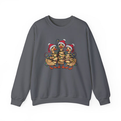 Christmas Ducks Sweatshirt, Funny Animals Christmas Sweatshirt - PopCultureByDesign36