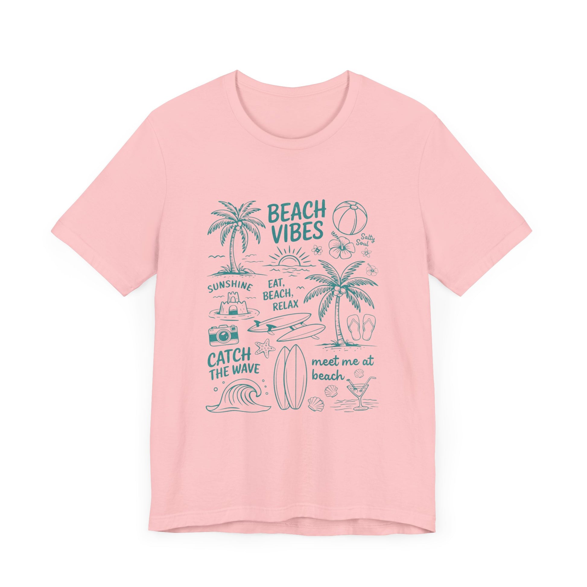 Beach Vibes Shirt, Ocean Lover Shirt, Summer T-Shirt, Sea Life Top - PopCultureByDesign36