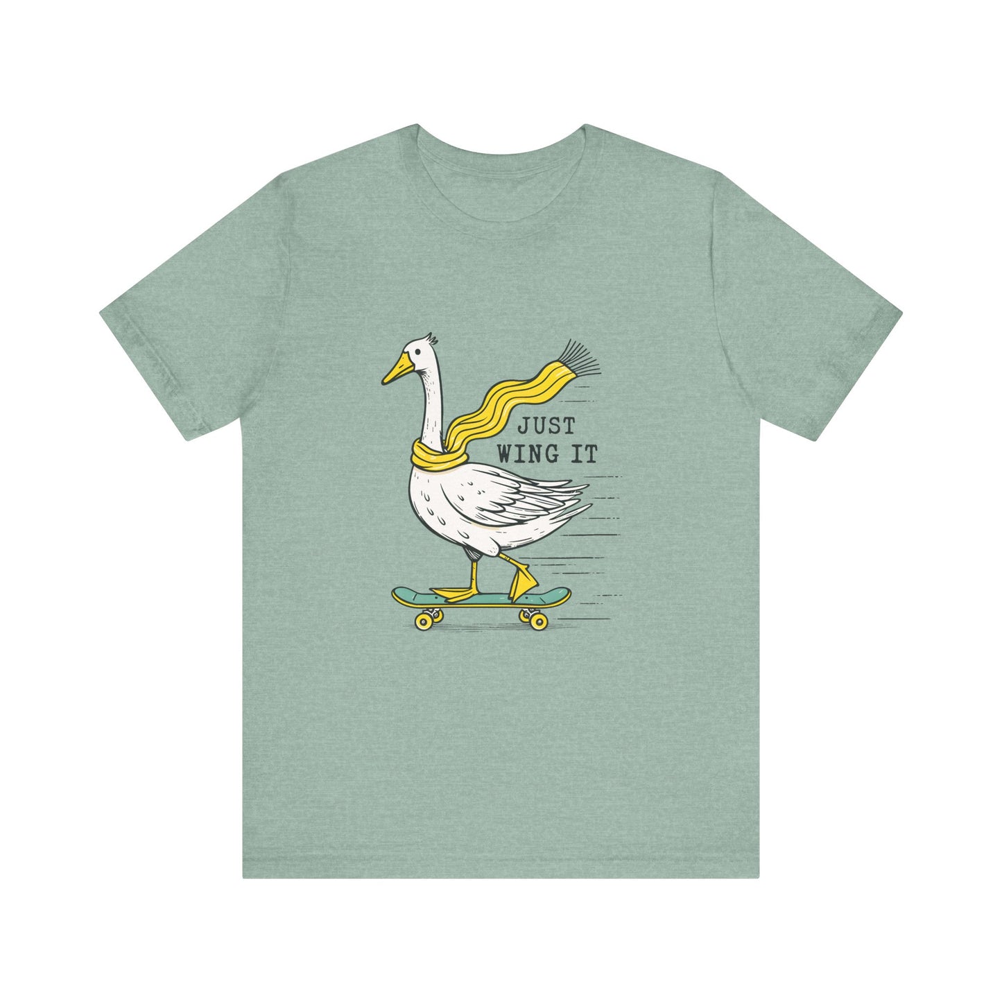 Pun Humor Bird Tee, Bird Lover Gift, Funny Bird Shirt, Skateboard Goose - PopCultureByDesign36