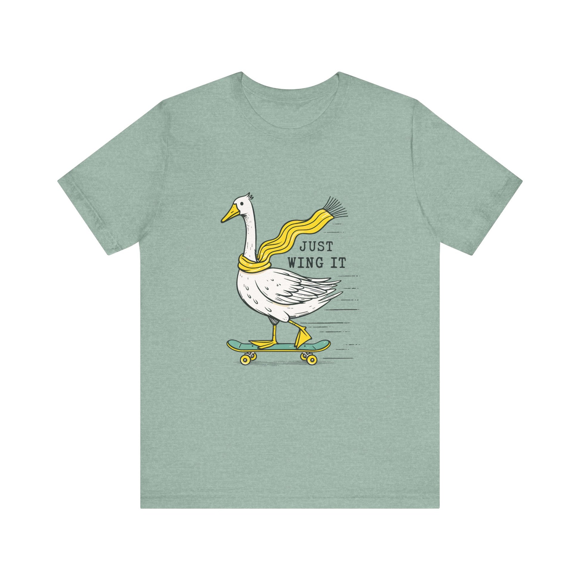 Pun Humor Bird Tee, Bird Lover Gift, Funny Bird Shirt, Skateboard Goose - PopCultureByDesign36
