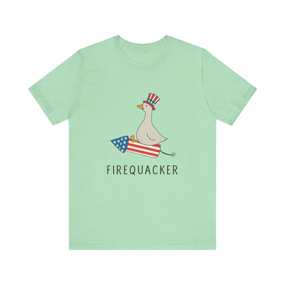 Firequacker Shirt, Funny Fourth Of July Shirt, Funny Goose Shirt - PopCultureByDesign36