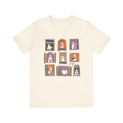 Ghostly Frames T-Shirt, Halloween Tee, Spooky Shirt - PopCultureByDesign36